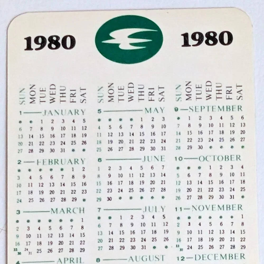 Vintage Iraqi Pocket Calendar Iraqi Airways City of Hatra View 1980